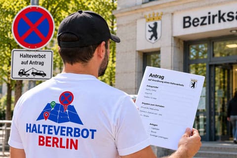 Halteverbot in Berlin selbst beantragen: so läuft es beim Bezirksamt