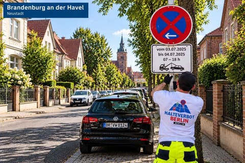Halteverbotszone in Brandenburg an der Havel