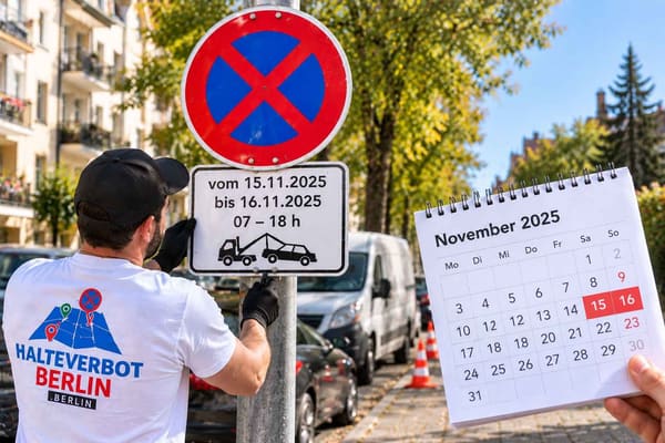 Wie lange vorher muss ein Halteverbot aufgestellt werden?