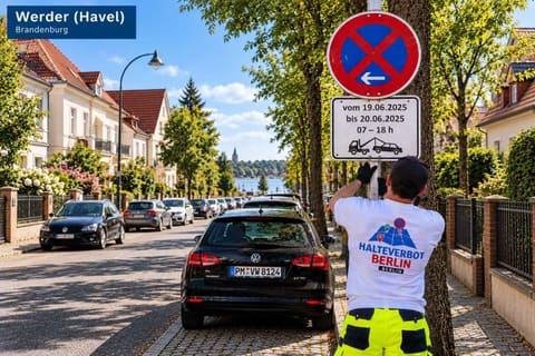 Halteverbotszone in Werder (Havel)