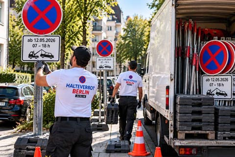 Halteverbotszone vor dem Brandenburger Tor