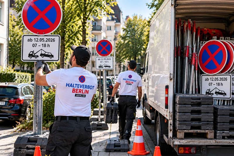 Halteverbot in Berlin: alle 12 Bezirke, eine Bestellung