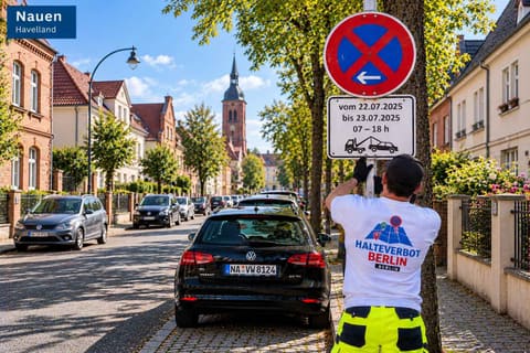 Halteverbotszone in Nauen