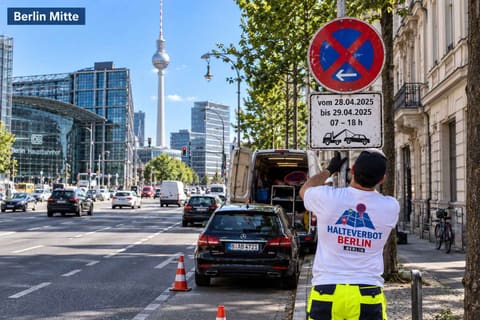 Halteverbotszone in Mitte